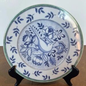 Villeroy & Boch Blue and Green Floral Plate